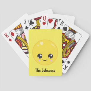 Niedliche glückliche Emotionen Spielkarten