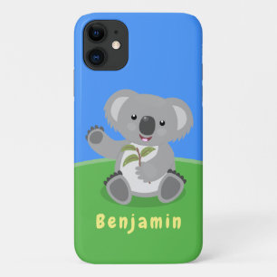 Niedliche glückliche koala schwingende Cartoon-Abb Case-Mate iPhone Hülle