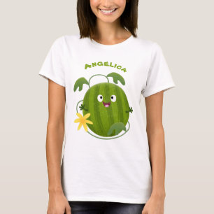 Niedliche glückliche lächelnde Wassermelone Cartoo T-Shirt