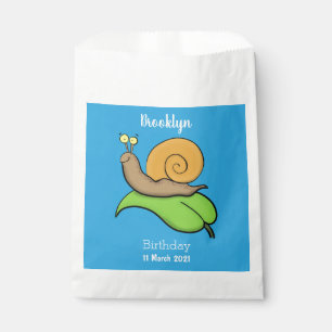 Niedliche, glückliche Schnecke auf einer Cartoon-I Geschenktütchen