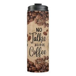Niedliche Gnome genießen Kaffee rustikale Kaffeebo Thermosbecher