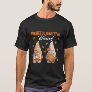 Niedliche Gnome mit Pumpkanzerspeck Fall Yall Au T-Shirt