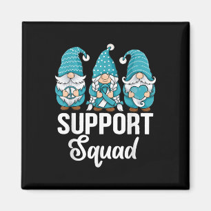 Niedliche Gnome unterstützen Squad Survivor Gebärm Magnet