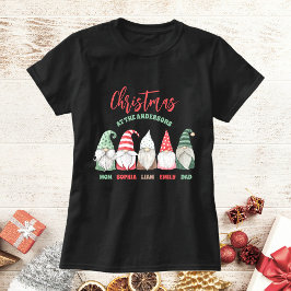 Niedliche Gnome Weihnachten am Namen T-Shirt
