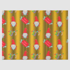 Niedliche Gnome, Weihnachten Seidenpapier