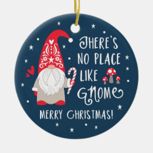 Niedliche Gnome Weihnachtsfeier Keramik Ornament