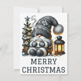 Niedliche Gnome Weihnachtskarte Feiertagskarte