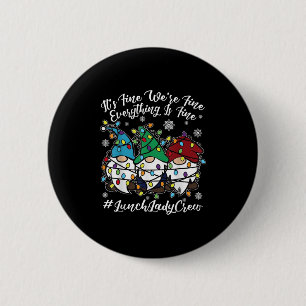 Niedliche Gnomen Alles ist ein schönes Weihnachtse Button