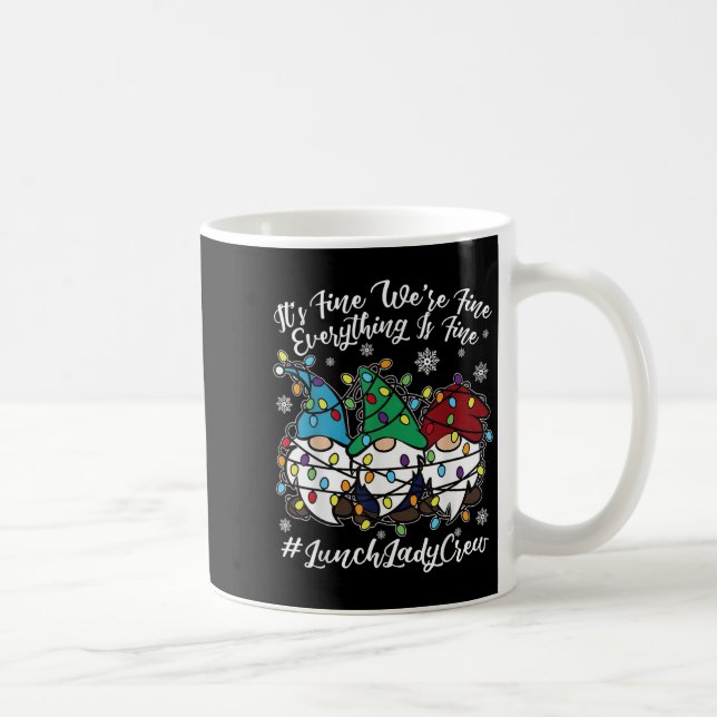 Niedliche Gnomen Alles ist ein schönes Weihnachtse Kaffeetasse (Rechts)