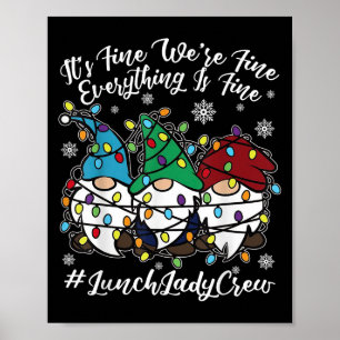 Niedliche Gnomen Alles ist ein schönes Weihnachtse Poster