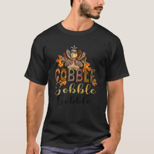 Niedliche Gobble Gobble Türkei Pilgrim Little Boys T-Shirt
