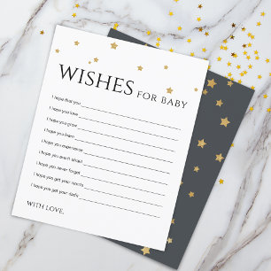 Niedliche Gold Stars Wünsche für Baby Advertising 