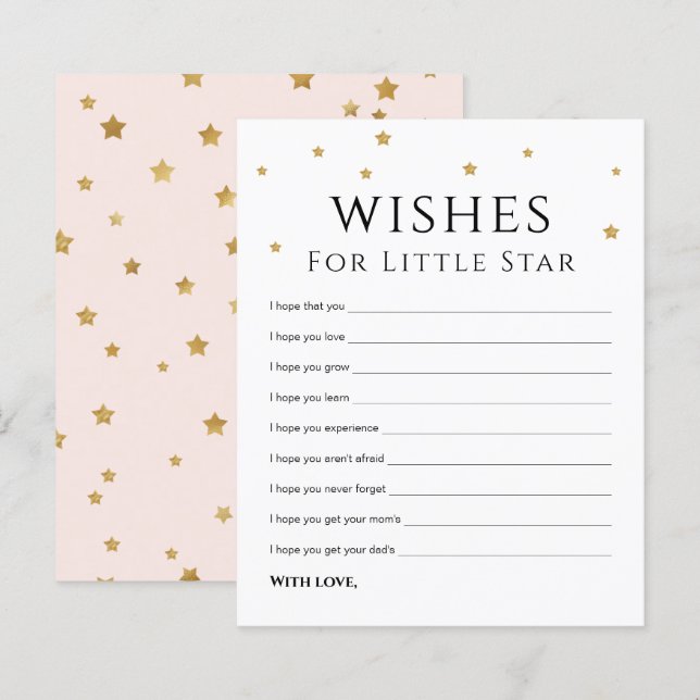 Niedliche Gold Stars wünschen eine Baby Advice Car (Vorne/Hinten)