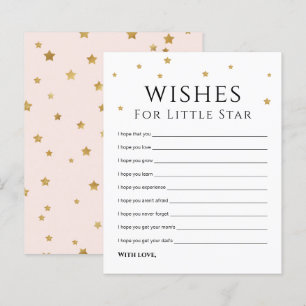 Niedliche Gold Stars wünschen eine Baby Advice Car