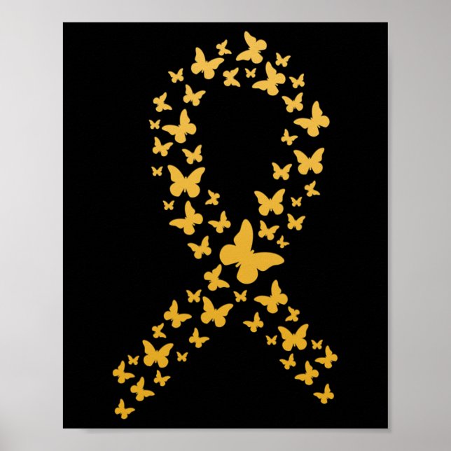 Niedliche Goldbarren-Ribbon-Krebs im Kindesalter Poster (Vorne)