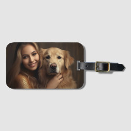 Niedliche Golden Retriever Beste Hunde-Mama je Gepäckanhänger