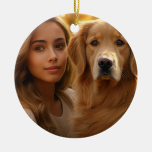 Niedliche Golden Retriever Beste Hunde-Mama je Keramik Ornament