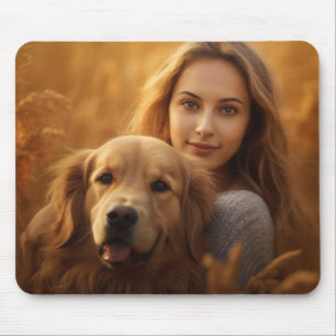 Niedliche Golden Retriever Beste Hunde-Mama je Mousepad