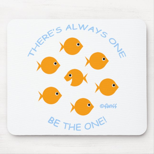 Niedliche Goldfish Mousepad (Vorne)