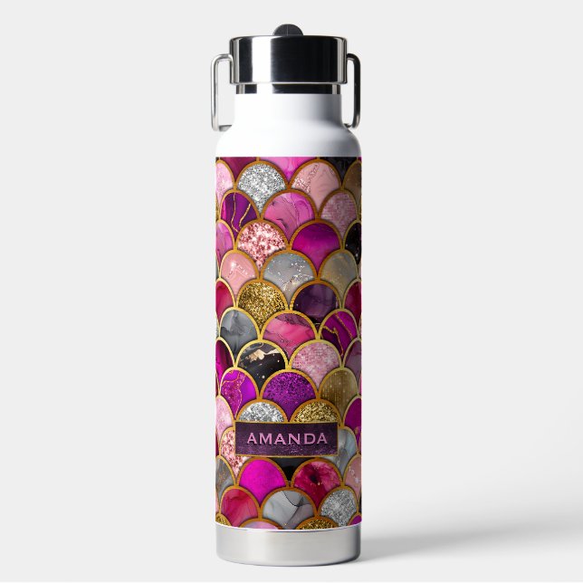 Niedliche Goldmagenskala Trinkflasche (Vorderseite)