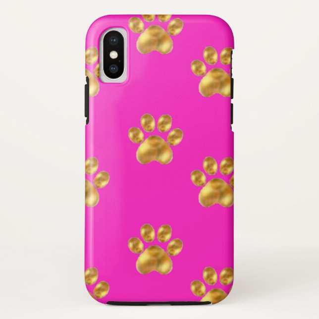 Niedliche Goldpfoten Case-Mate iPhone Hülle (Rückseite)