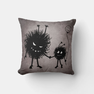 Niedliche Goth Family Mutter und Kind Kissen