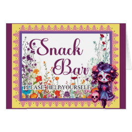 Niedliche Gotische Gartenzuckerkarte