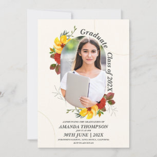 Niedliche Graduationspartei Grad 2025 - Elegantes  Einladung