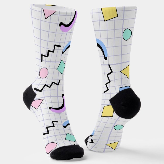 Niedliche Grafik Socken (Gewinkelt)