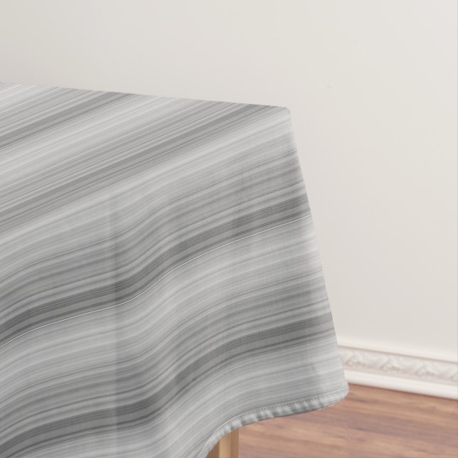 Niedliche graue Streifen Tischdecke (Beispiel)