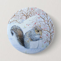 niedliche Grauschnee-Szene Wildlife Art