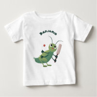 Niedliche Green Cricket Insekt Cartoon-Abbildung