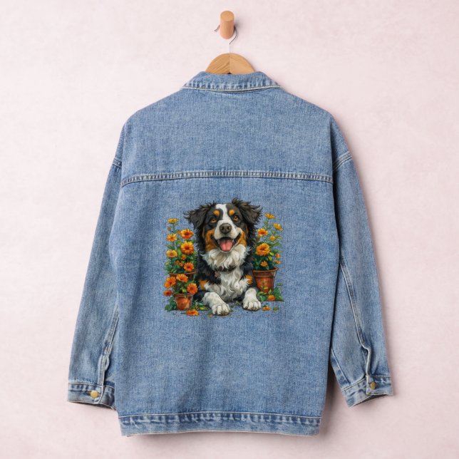 Niedliche Grenzbelastung in Blume Jeansjacke (Hangar)