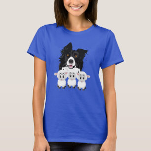 Niedliche Grenzkollie & Schafe T-Shirt