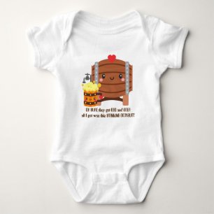 Niedliche GRILLEN und Bierbaby unisex Body Baby Strampler