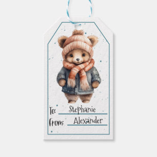 Niedliche Grizzly Cub-Geschenkegel Geschenkanhänger