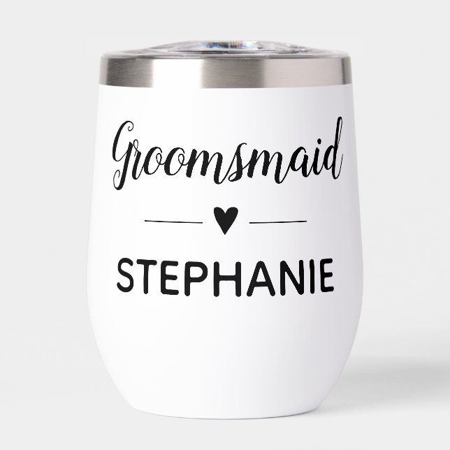 Niedliche Groomsmaid-Hochzeit (Vorderseite)
