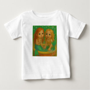 Niedliche Großaugenfreudentesistoren Baby T-shirt