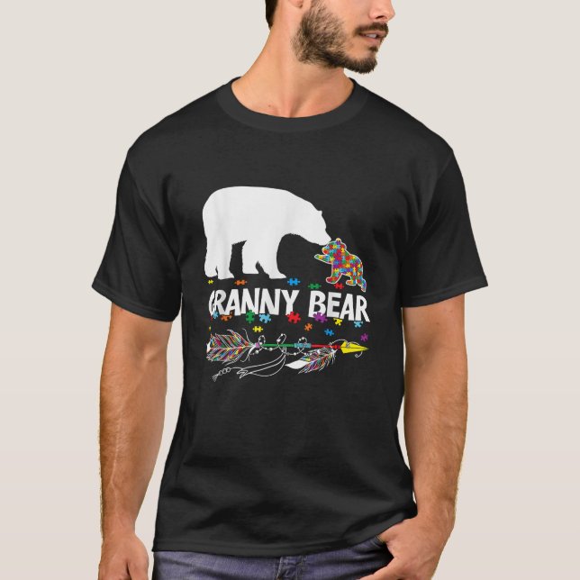 Niedliche Großbärenautistische Familie T-Shirt (Vorderseite)
