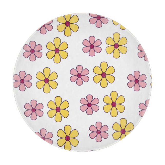 Niedliche große Blume Schneidebrett (Vorderseite)
