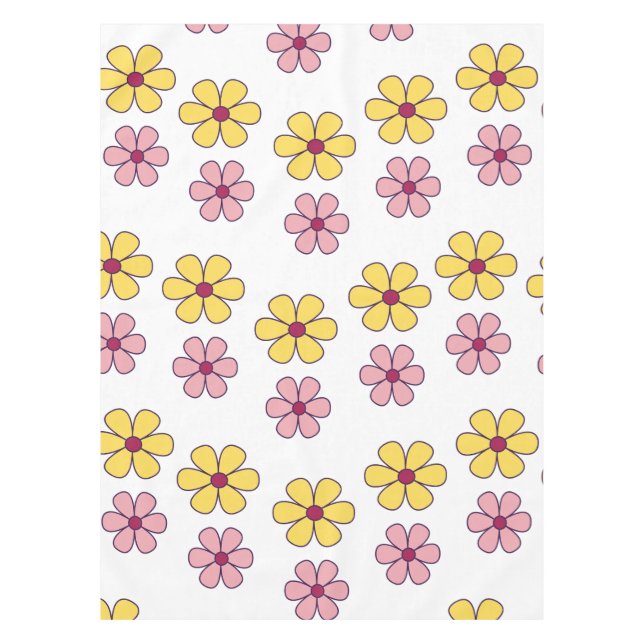 Niedliche große Blume Tischdecke (Vorderseite)