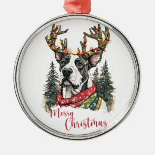 Niedliche große Dane-Ornament Ornament Aus Metall