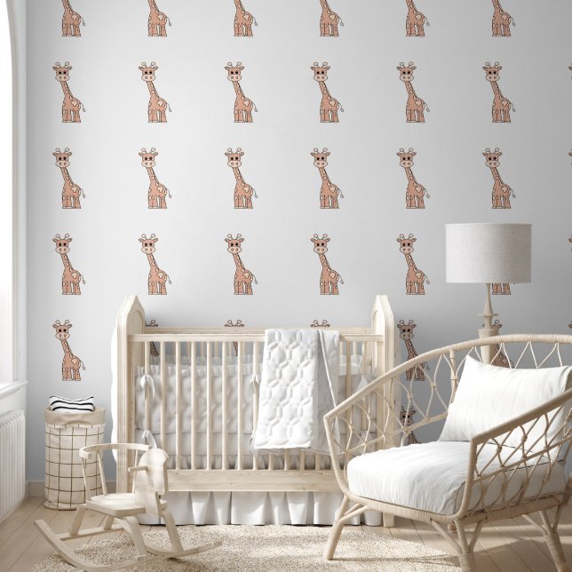 Niedliche große Giraffe Baby Kinderzimmer Kinder Tapete (Kinder)