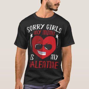Niedliche große Herz Gesicht Sorry Mädchen meine M T-Shirt