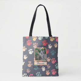 Niedliche, große Paw druckt meinen besten Freund Tasche
