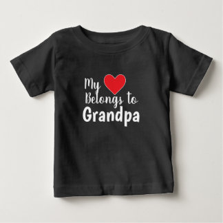 Niedliche Großeltern Mein Herz gehört dir Baby T-shirt