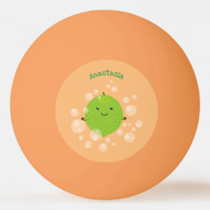 Niedliche grün Limone Blasen Cartoon Abbildung Tischtennisball
