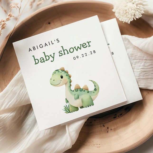 Niedliche grüne Dinosaurier Kinderdusche Serviette (Von Creator hochgeladen)