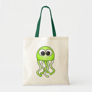 Niedliche grüne Kawaii Quallen-Taschen-Tasche Tragetasche