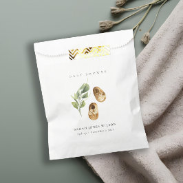 Niedliche grüne Rost Orange Schuhe Foliage Babydus Geschenktütchen